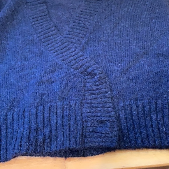 AG Amari Wool Mohair Blend Navy Cardigan Sweater XS - Picture 10 of 15